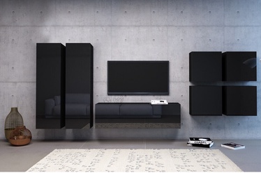 Vivaldi Meble Vivo 4 Furniture Set Black/Black Gloss