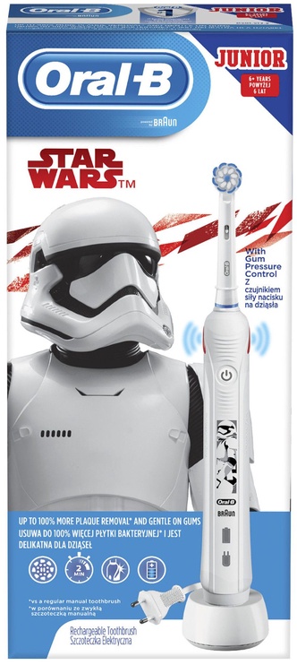 Электрическая зубная щетка Braun Oral-B Kids Star Wars D501.513.2