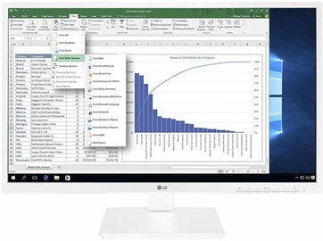LG 24BK550Y White