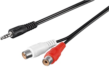 Goobay 27184 Audio Cable 3.5mm To 2xRCA 1.5m Black/Red/White