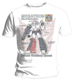 Haynes T-Shirt Transformers Megatron White S
