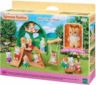 Epoch Sylvanian Families Baby Tree House With Walnut Squirrel Baby 5318
