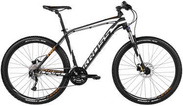 Dviratis Kross Level R2 27.5 21 Black White Orange 16