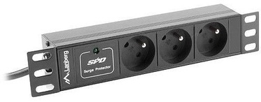 Lanberg PDU 1U 16A 3 Sockets 3m Black