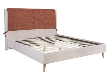 Cassidy Bed 160x200cm Orange/Beige