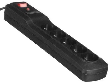 ActiveJet Surge Protector 5 Outlet Black 1.5 m