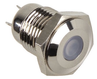 Lamptron Silver Push Button LED Violet