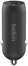 Auto telefona lādētājs Belkin Car Charger, USB-C, melna, 20 W