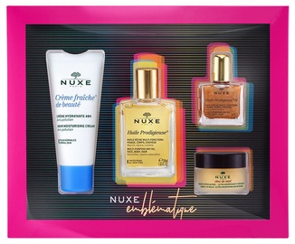 Nuxe Huile Prodigieuse Dry Oil 30ml + 10ml Or Dry Oil + 30ml Moisturising Cream + 15ml Lip Balm