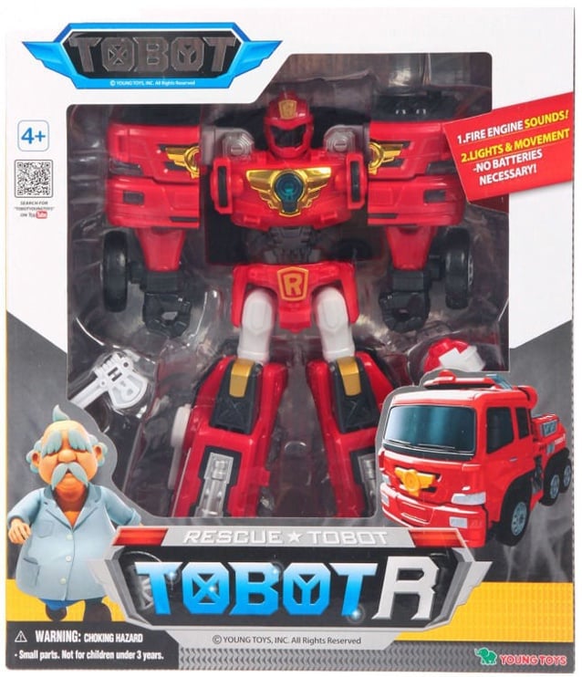 Transformeris Young Toys Rescue Tobot R 301016, sarkana