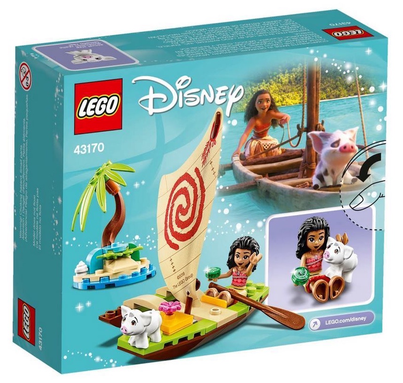 Konstruktor LEGO Disney Princess Vaiana ookeaniseiklus 43170, 46 tk