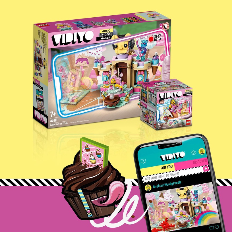 Konstruktor LEGO VIDIYO Candy Castle Stage 43111, 344 tk