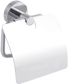 Tesa Smooz Toilet Tissue Holder With Lid Chromed Metal 40315