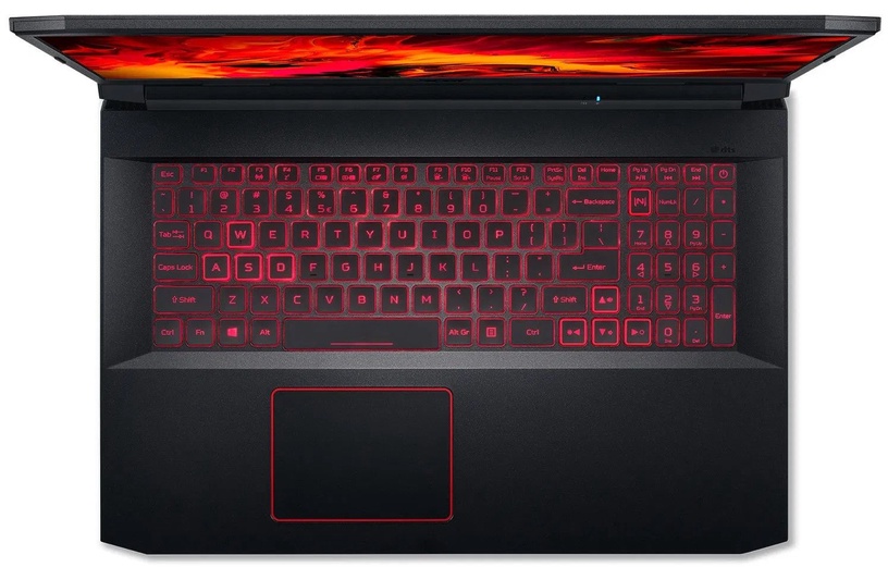 Portatīvais dators Acer Nitro, Intel® Core™ i7-10750H Processor, 8 GB, 512 GB, 17.3 ", Nvidia GeForce RTX 3060, melna/sarkana