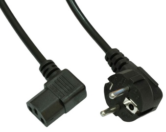 Akyga Power Cable Schuko / IEC C13 Black 1.5m