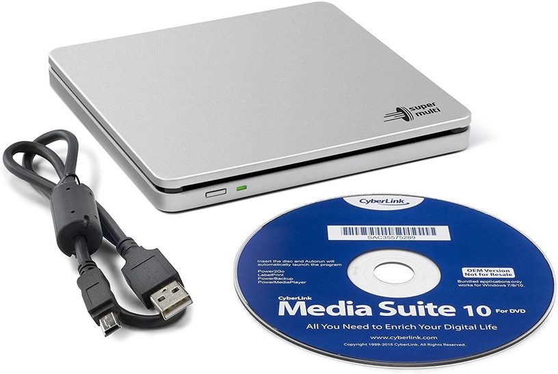 Ārējais optiskais diskdzinis H.L Data Storage GP70NS50, 240 g, sudraba