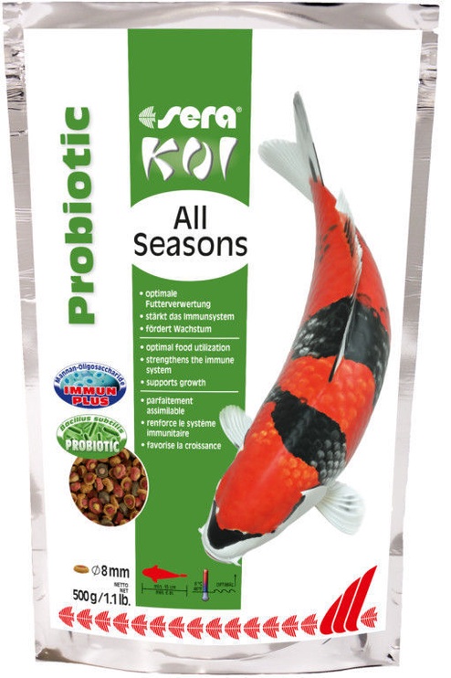Barība zivīm Sera KOI All Seasons Probiotic 500g
