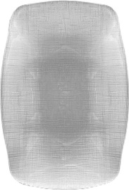 Dekor Cam SIS Clear Gray Serving Plate 26.5X18.5cm
