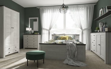 Комплект мебели для спальни Antwerpen, коричневый/сосновый