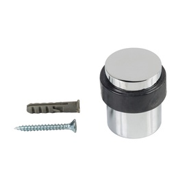 Поддержка двери Haushalt DS071CC, 4.1 см, Ø 3.7 см, пластик/резина/cталь, хромовый