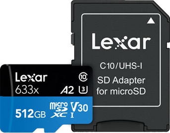 Atmiņas karte Lexar 633x, 512 GB