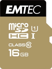Atmiņas karte Emtec 16GB Gold+ microSDXC Class 10