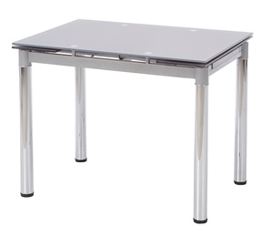 Pusdienu galds Halmar Logan 2, pelēka/hroma, 960x700x750mm