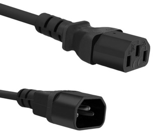 Qoltec Cable for UPS C13 / C14 Black 3m