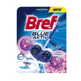 Подвесной блок для унитаза Henkel Bref Blue Aktiv Fresh Flowers 50gr
