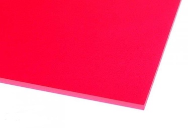 Ohne Hersteller Acrylic Glass GS Transparent Red 500x500mm