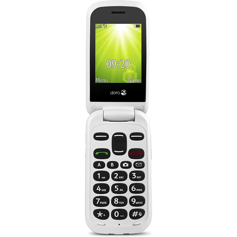 Nuputelefon Doro 2404, 4 MB, valge