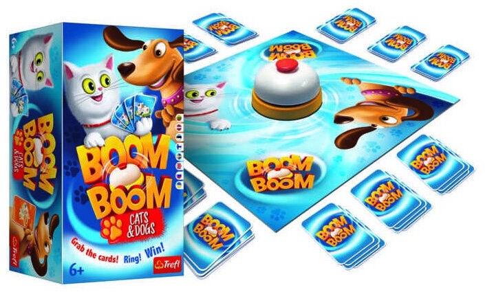 Настольная игра Trefl Boom Boom Cats & Dogs, LT LV EE RUS EN DE