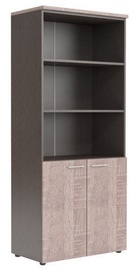 Skyland XTEN Office Cabinet XHC 85.5 Sonoma Oak/Dark Wood