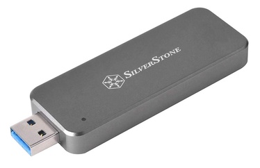 SilverStone External Enclosure MS09-MINI M.2 SSD USB-A3.1 Charcoal