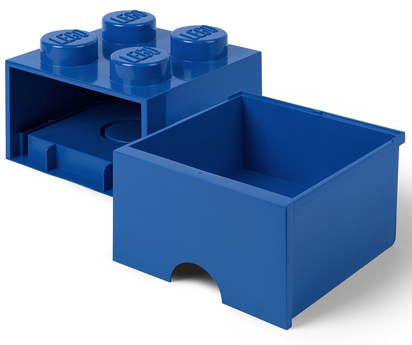 Daiktadėžė LEGO® Storage Brick 4, 6 l, mėlyna, 25 x 25 x 17 cm