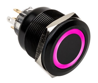 DimasTech Vandalismustaster Button Blackline Ring RGB 25mm