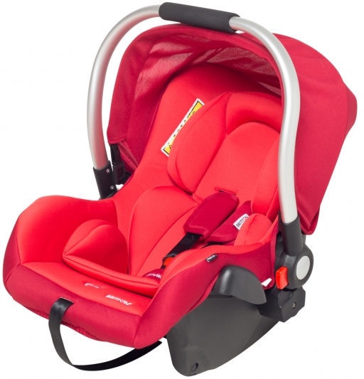 Pārnēsājams autokrēsliņš ar šūpuli Britton BabyWay Plus, sarkana, 0 - 13 kg