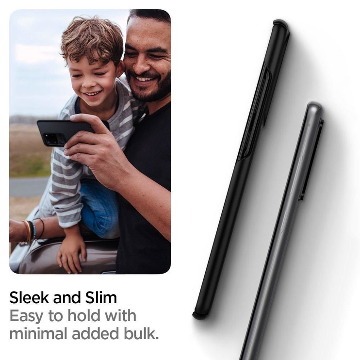 Telefono dėklas Spigen, Samsung Galaxy S20 Ultra, juoda