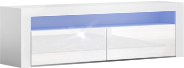 TV galds Pro Meble Milano 157 With Light White, 1575x350x500 mm