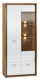 ML Meble Dallas 08 Display Case Walnut/White