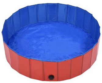 Аксессуары VLX Foldable Dog Swimming Pool, синий/красный