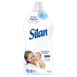 Skalbinių minkštiklis Silan Sensitive&Baby, 1.80 l