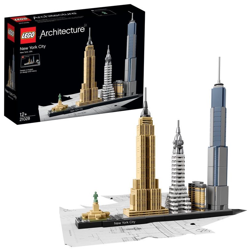 Конструктор LEGO Architecture Нью-Йорк 21028, 598 шт.