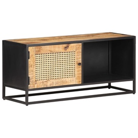 TV-laud VLX Rough Mango Wood 323144, must/hele pruun, 300 mm x 900 mm x 400 mm