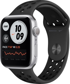 Умные часы Apple Watch Series 6 GPS LTE 40mm Aluminum Anthracite/Black Nike Sport Band Regular, серый