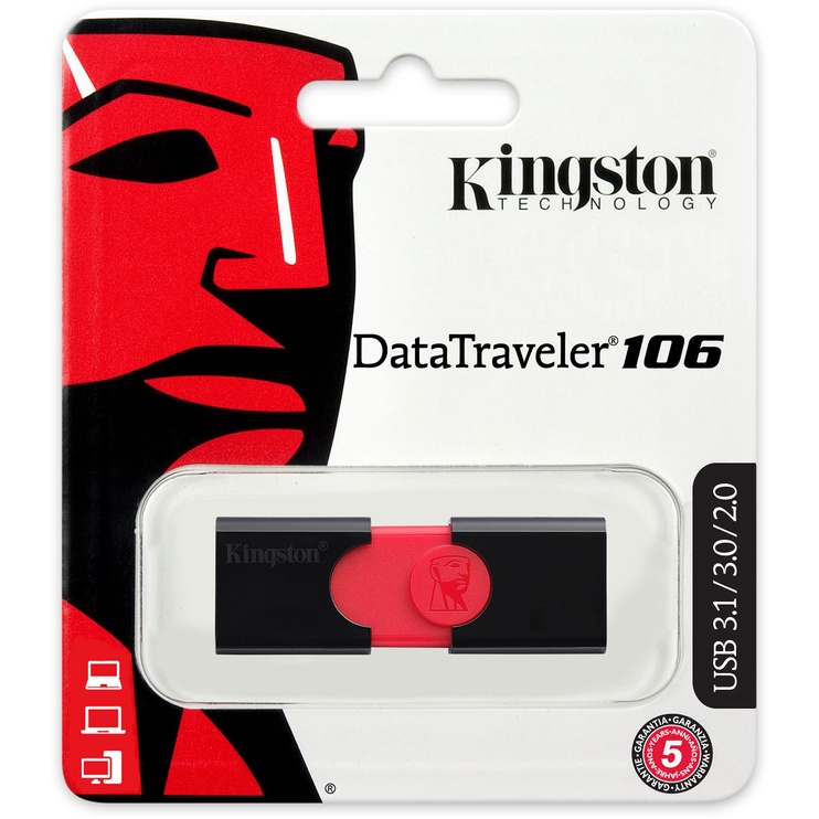 USB atmintinė Kingston DataTraveler 106, 32 GB