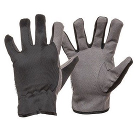 Рабочие перчатки DD, искусственная кожа/нейлон, черный/серый, 9