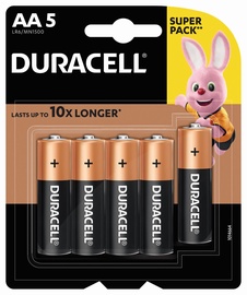 Baterijas Duracell DURB011, AA, 1.5 V, 5 gab.