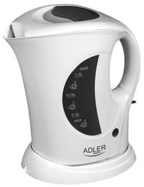 Elektriline veekeetja Adler AD 03, 1 l, valge