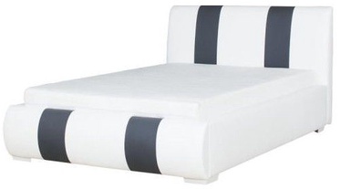 Bodzio Bed Aga 120x200cm White/Graphite